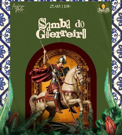 Salve Jorge! Dia 23 de abril, vamos saudar o Santo Guerreiro, no coração do Centro Histórico, no Lampiões Boteco, a partir das 18h.