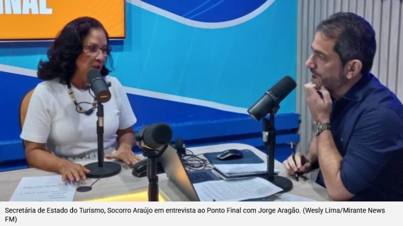São João deve ampliar fluxo de turistas no Maranhão. Em entrevista a Mirante News, a secretária Socorro Araújo destacou ações de divulgação do São João em capitais brasileiras e expectativa de aumento no fluxo de visitantes durante a temporada junina.