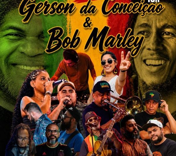 Tributo Reggae vai referenciar dois ícones do reggae: Bob Marley e Gerson da Conceição, no dia 15 de maio, a partir das 18h, no Creole Bar será palco de uma noite especial, carregada de emoção, ancestralidade e muito reggae de verdade.
