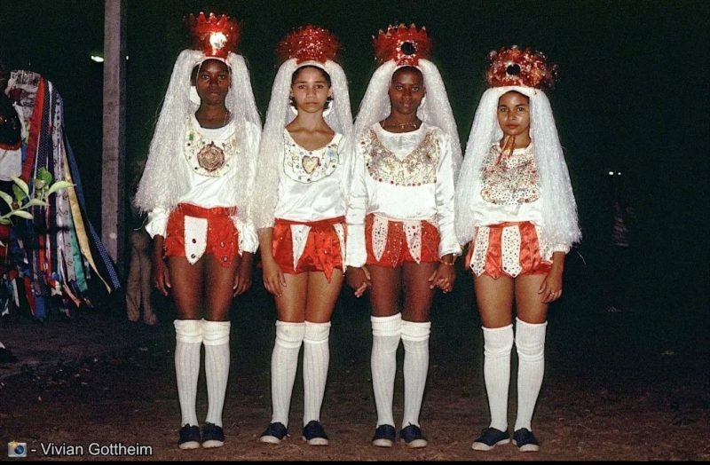 Viagem no tempo: Imagem das Tapuias do Boi de Leonardo, feita em São Luís-MA, em 1982.