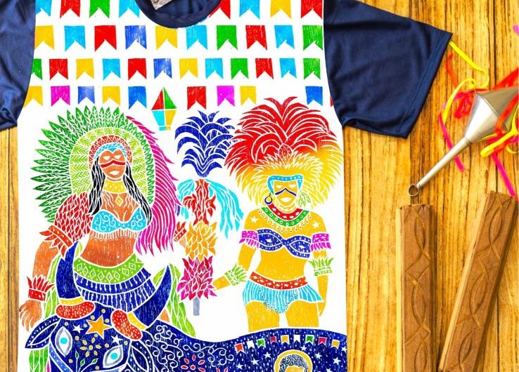 Vista-se com arte e faça bonito nos arraiais. Adquira as camisetas Ateliê Airton Marinho, para o São João 2026, na loja ou via WhatsApp: 98 98185-8402. Leve no peito toda a beleza e o brilho da autêntica cultura popular do Maranhão!