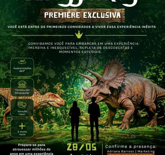 São Luís recebe experiência inédita e imersiva: “A Era dos Dinossauros” no Shopping da Ilha