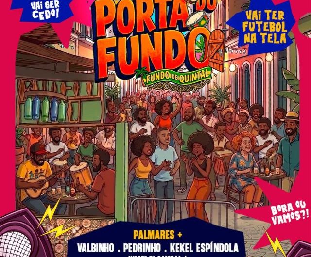 Neste sábado, 30 de maio, a partir das 13h, o Boteco Fundo de Quintal vai virar ponto de encontro do samba, do pagode e da resenha boa!