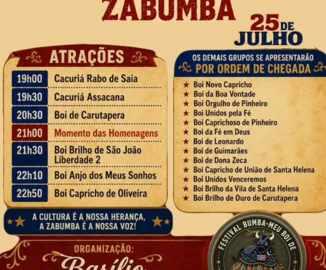 Agenda Junina do Blog tem Final do Concurso de Toadas da Mais FM, Vale Festejar e a 31ª edição do Festival de Zabumba! Ainda tem Arraial na Ilha!