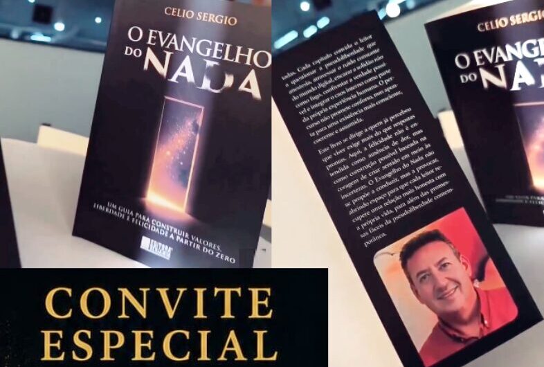 Exclusivo! Jornalista Célio Sérgio, diretor executivo do jornal O Imparcial, lança O Evangelho do Nada, seu primeiro livro, no dia 27 deste mês, pela editora Benjamim.