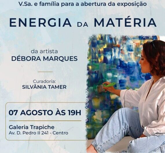 Galeria Trapiche convida para a exposição Energia da Matéria, da artista Débora Marques, com curadoria de Silvânia Tamer.