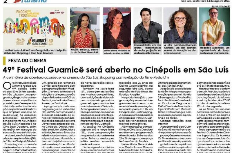 Professora Rosélis Câmara, diretora do Festival, convida a população para o 49º Guarnicê de Cinema, que será realizado de 20 a 26 de agosto de 2026.