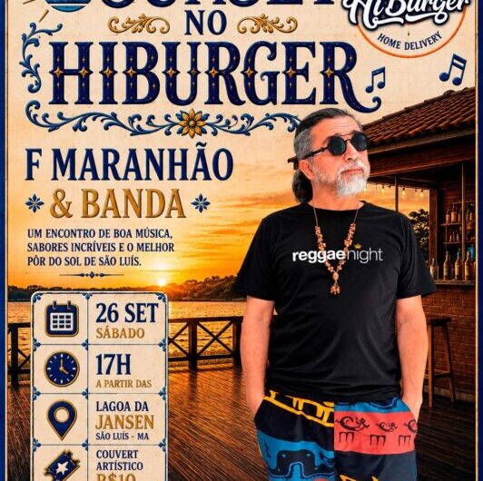 ”Sunset no Hiburger”: Música, Burger e Pôr do Sol: F Maranhão agita o fim de tarde na Lagoa da Jansen