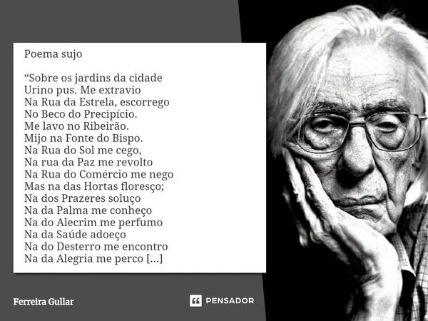 Academia Maranhense de Letras promove diálogo sobre os 50 anos do Poema sujo, de Ferreira Gullar