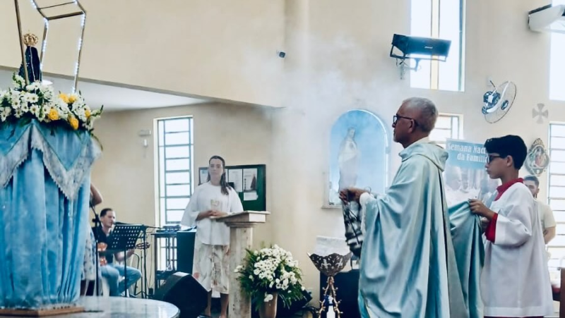 Fiéis no Maranhão celebram o Dia de Nossa Senhora Aparecida com missas e procissão