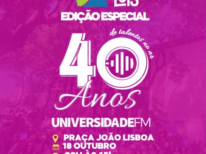 Rádio Universidade FM celebra 40 anos com festa especial na Feirinha São Luís