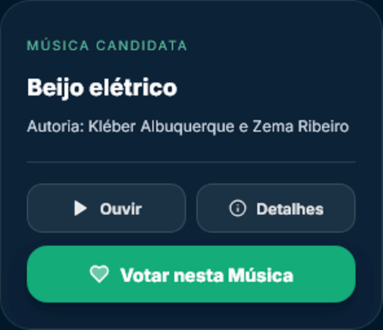 “Beijo Elétrico”, música do poeta Kléber Albuquerque e do jornalista Zema Ribeiro, intepretada por Emanuelle Paz, é a única concorrente do Maranhão, entre as 50 finalistas do 17º Festival de Música Rádio Nacional.
