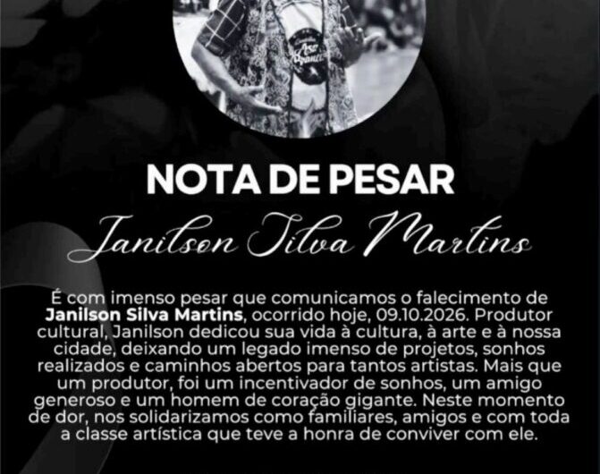 Luto na cultura popular! Morre, em São Luís, o ex conselheiro de Cultura da capital maranhense, Janilson Silva Martins, da Quadrilha Junina Asa Branca, do bairro da Liberdade.